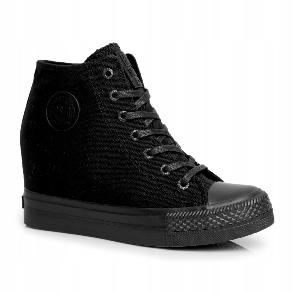 Czarne Tkanina Buty Sportowe Big Star r.39