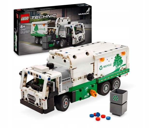 LEGO Technic Mack LR Elektryczna śmieciarka 42167