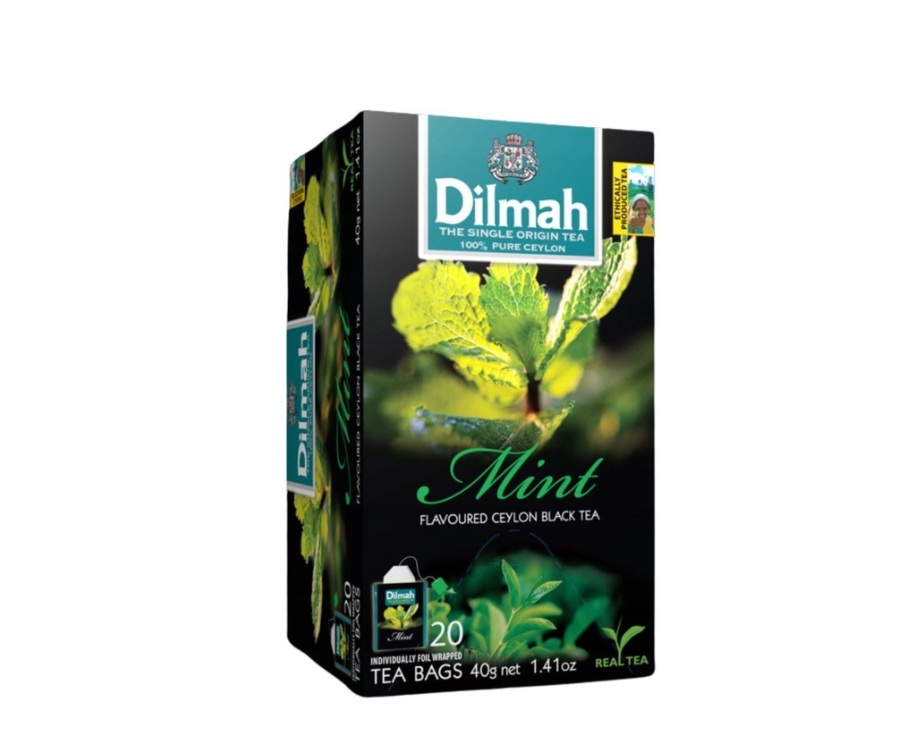 Herbata Czarna z Aromatem Mięty Dilmah Mint 20 torebek