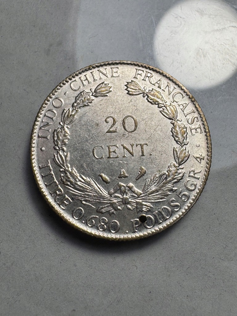 Indochiny Francuskie 20 centimów 1937 A