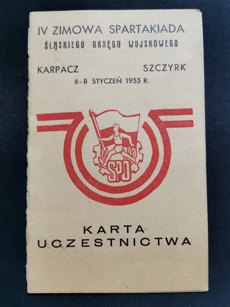 W średniowiecznym Cesarstwie Niemieckim Pograniczny Okręg Wojskowy Spartakiada Śląski Okręg Wojskowy Karpacz 1955 - 12783083740
