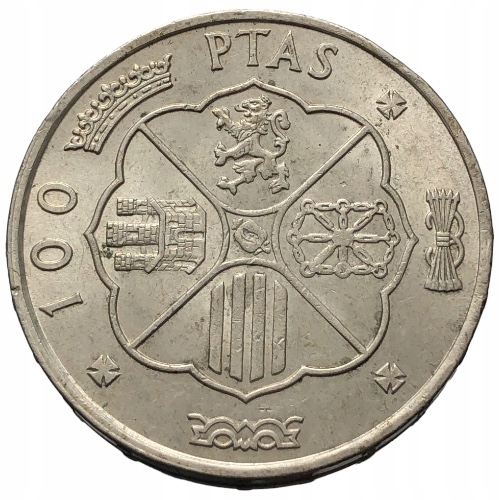62405. Hiszpania - 100 peset - 1966r. - Ag (18.81 g/34 mm)