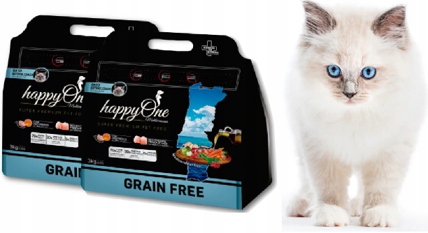 2x HappyOne Grain- dla kotów wysterylizowanych