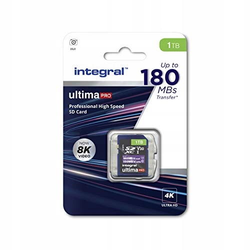 Integral 1TB SD Card 4K Video Read Speed 180MB/s a