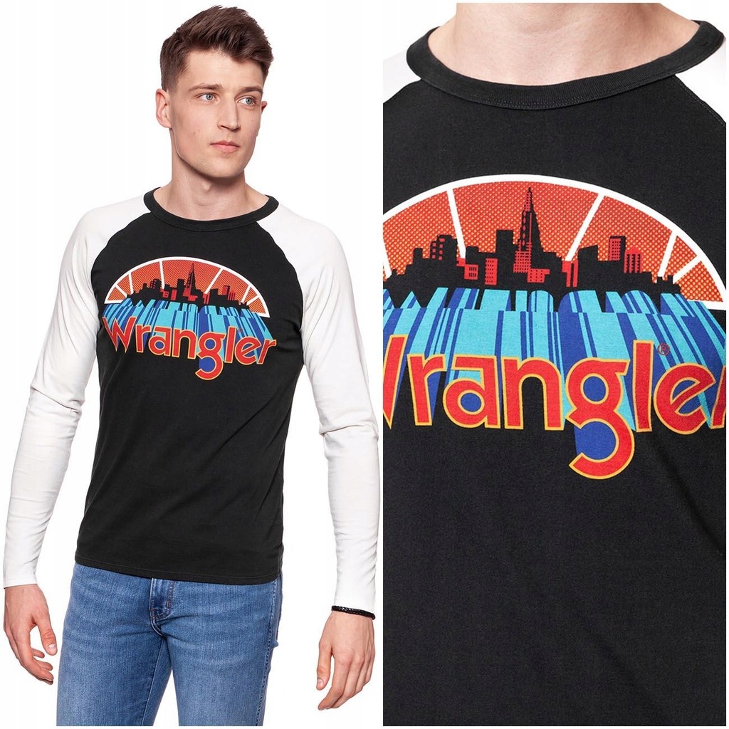 WRANGLER RAGLAN GRAPHIC TEE MĘSKI LONGSLEEVE XL