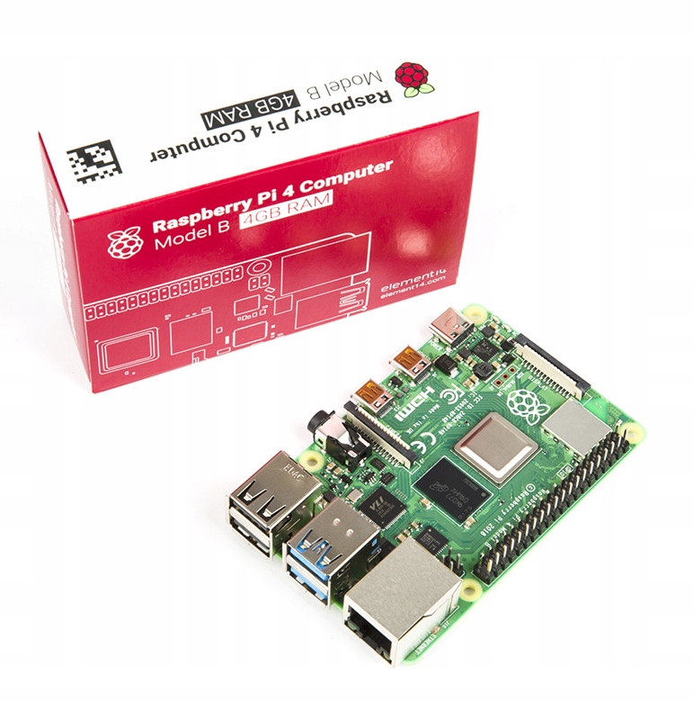 Mikrokomputer Raspberry Pi 4 Model B 4GB