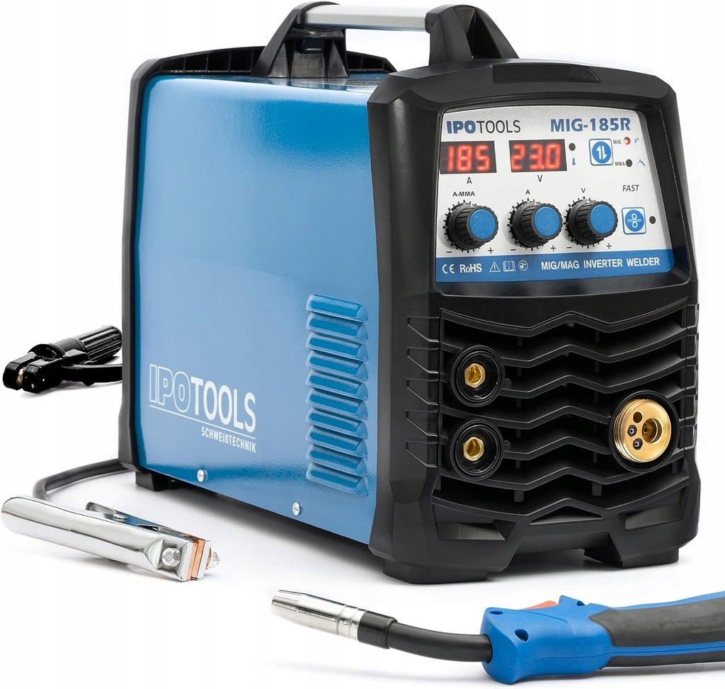 SPAWARKA INWERTOROWA MIG MAG 185 A FLUX 230V IPOTOOLS MIG-185R
