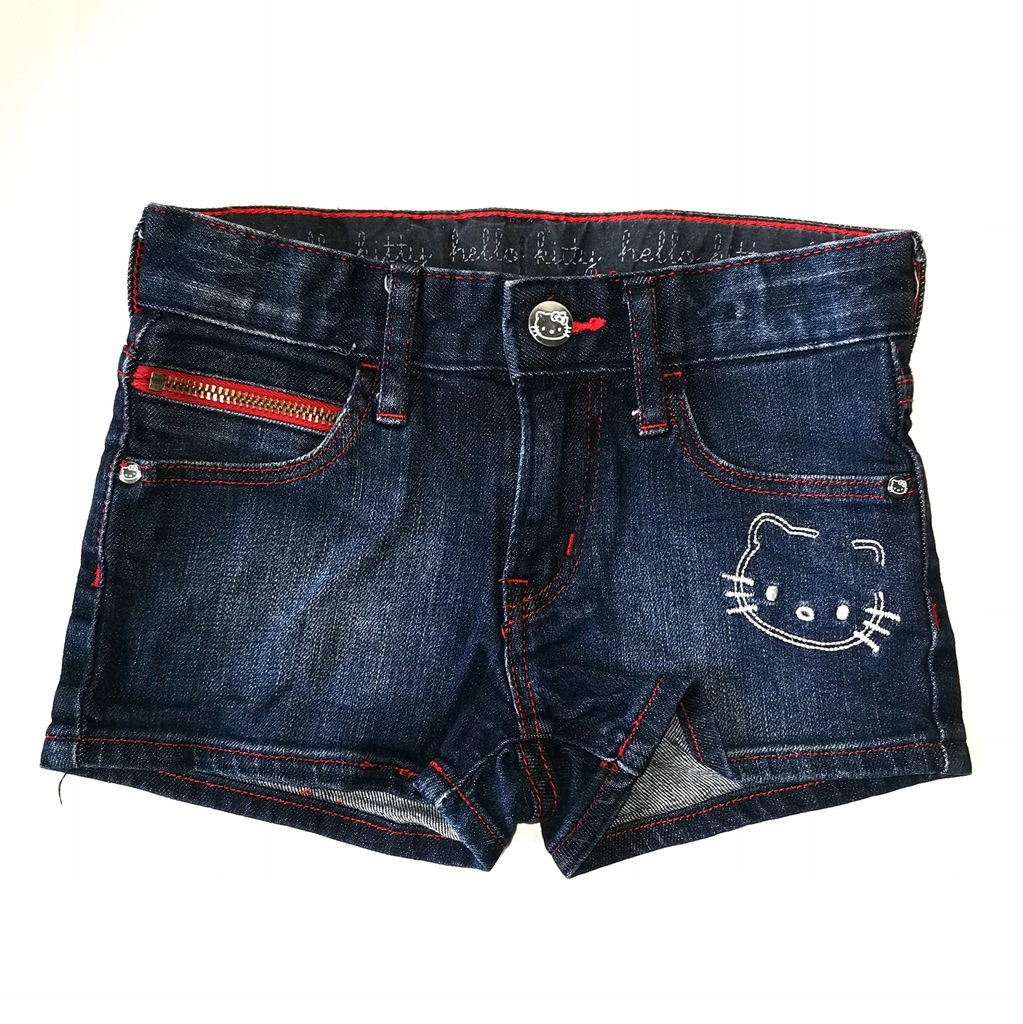 Szorty jeansowe h&m hello Kitty 116 regulacja