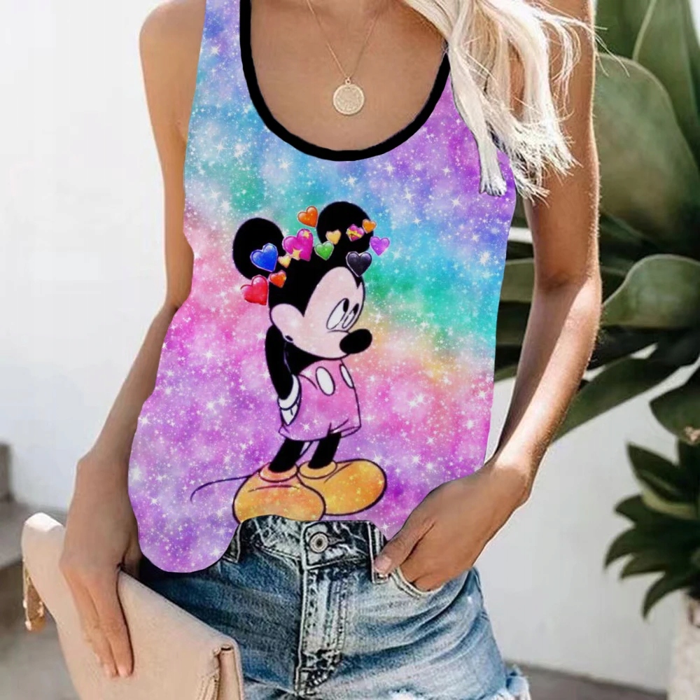 Harajuku Streetwear 90s Vest Disney Mickey Mouse F