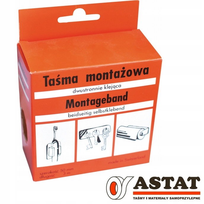 Taśma dwustronna Astat 50 mm x 3 m