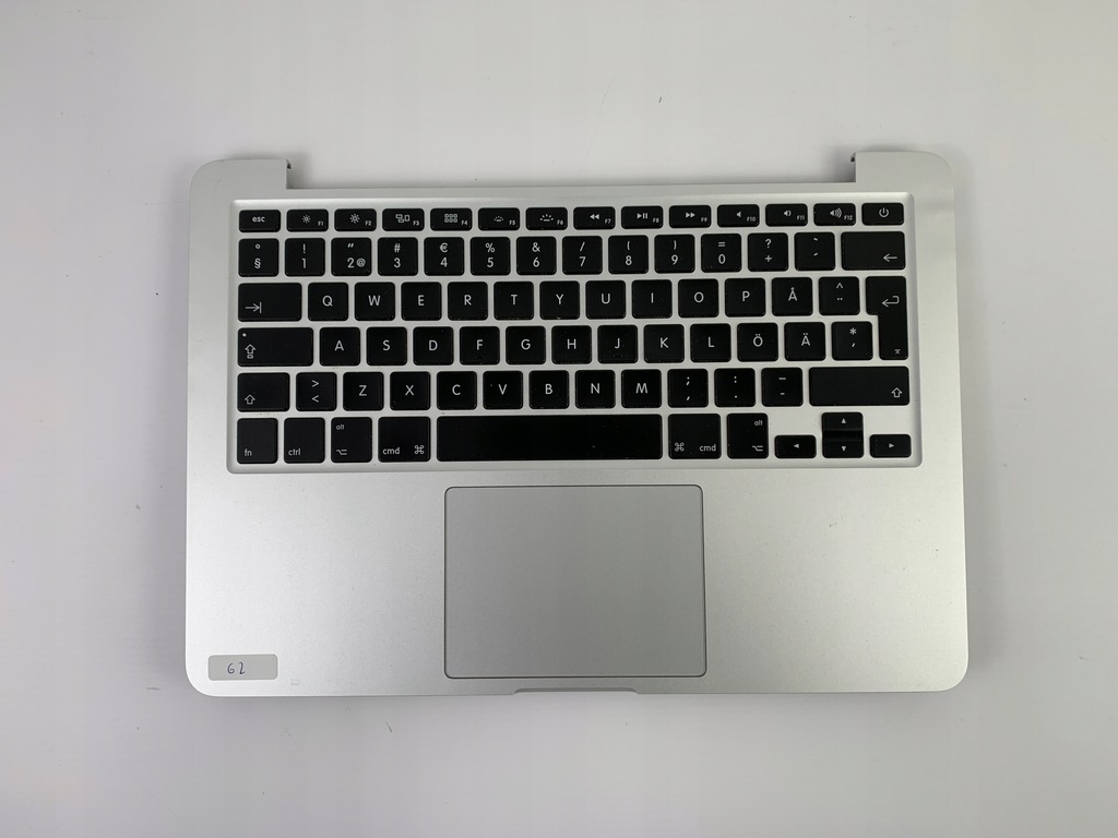 Laptop na części dół topcase MacBook Pro A1502 palmrest