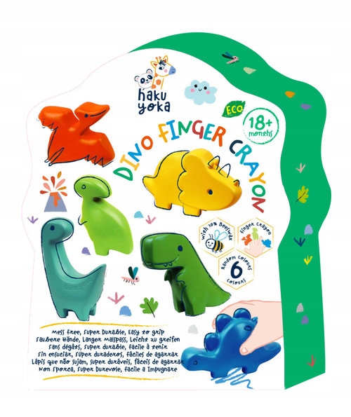 Kredki na palce Donozaury