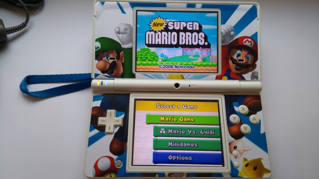 Nintendo DSi Super Mario komplet BDB Gry Acekard