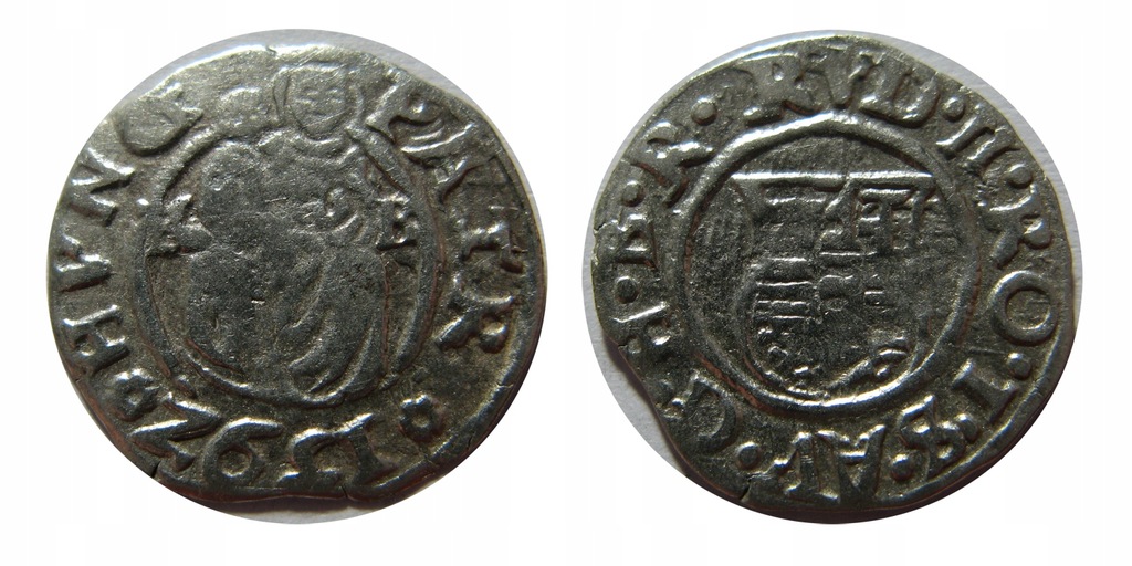 Rudolf II 1576-1608, denar 1592/K-B, piekny