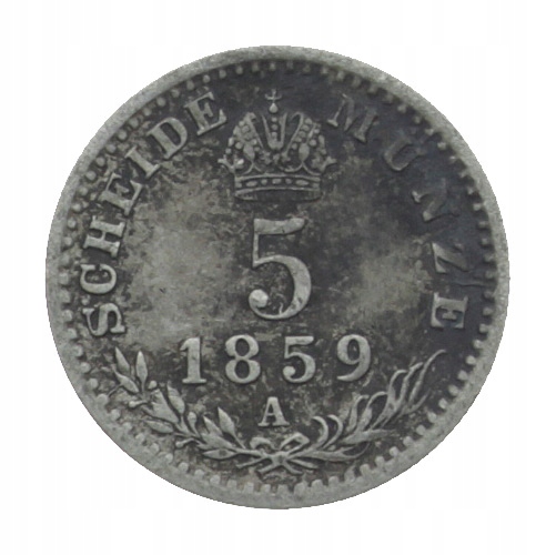 [M9773] Austria 5 krajcarów 1859 A