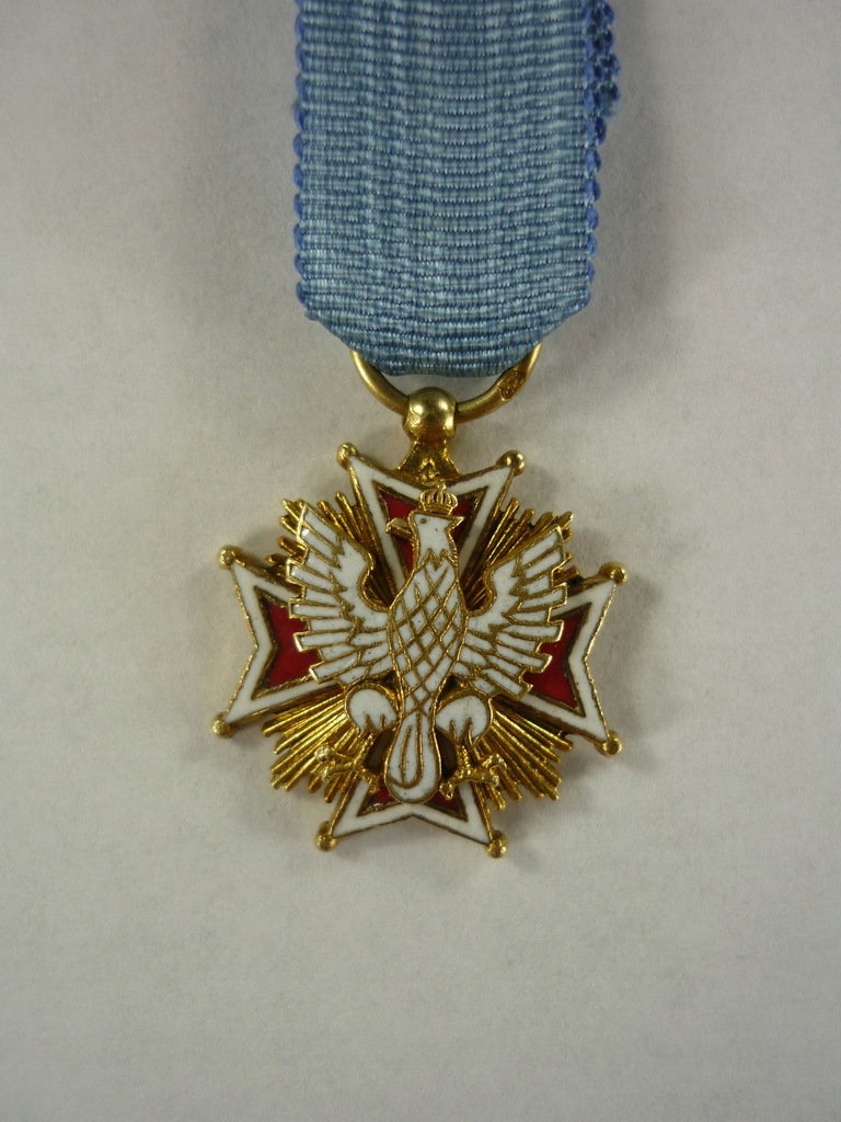 Order Orła Białego - miniaturka - srebro - II RP - rzadkość