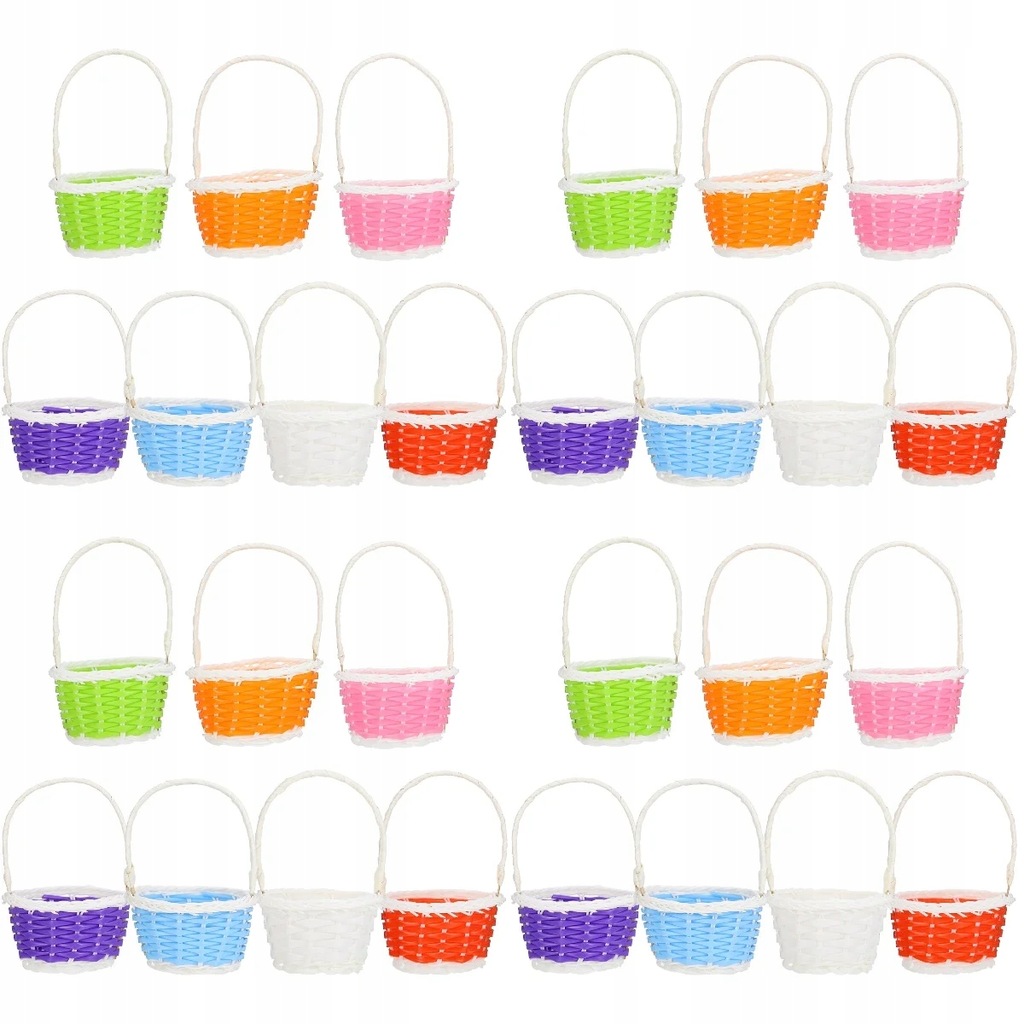 28 Pcs Plastic Storage Baskets Practical Food