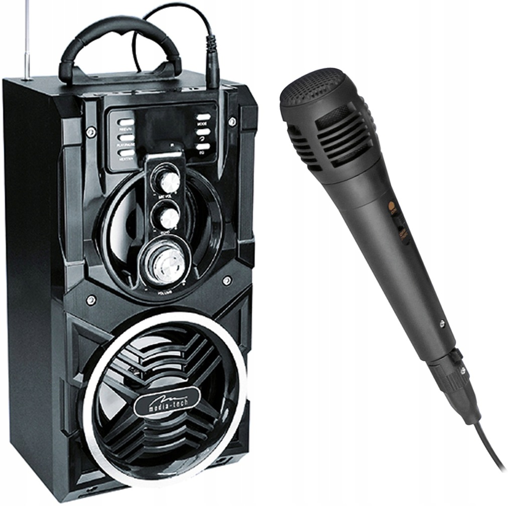 PRZENOŚNY GŁOŚNIK BLUETOOTH KARAOKE BOOMBOX MT3150 7896714341