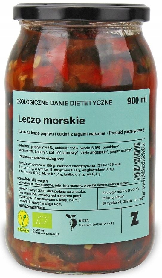 LECZO MORSKIE DIETETYCZNE BIO 900 ml - ZAKWASOWNIA