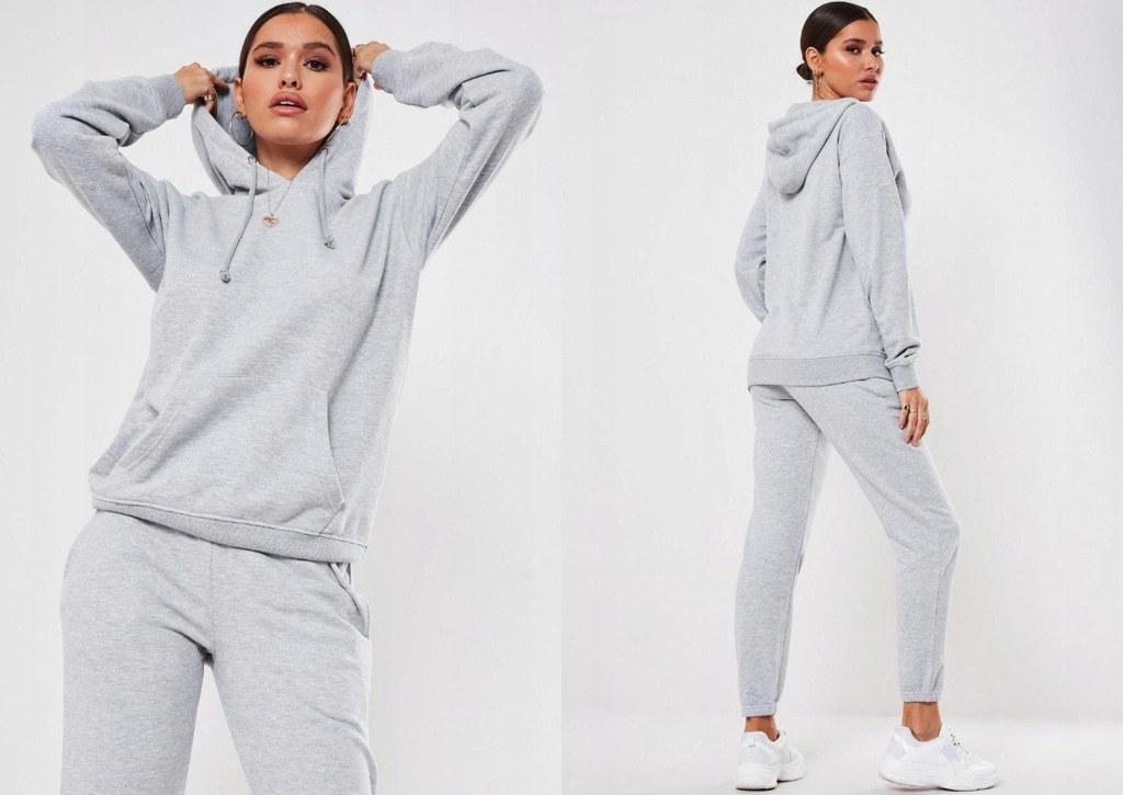 MISSGUIDED KLASYCZNA BLUZA Z KAPTUREM L