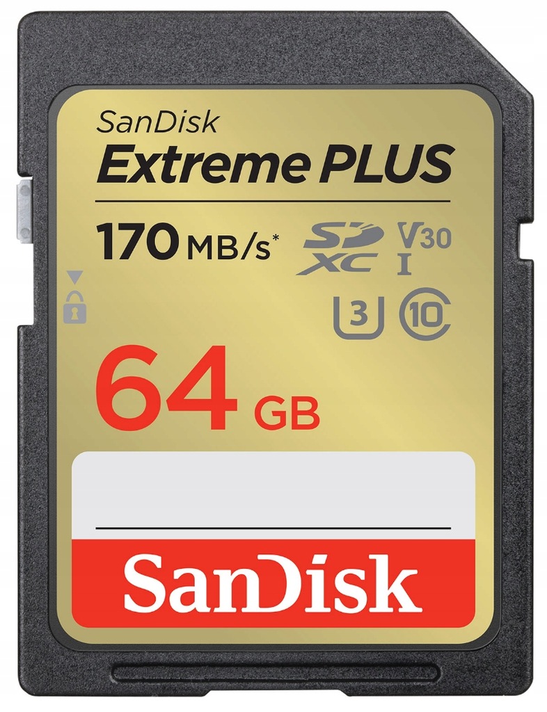 SanDisk Extreme Plus SDXC 64GB V30 U3 170/80MB/s