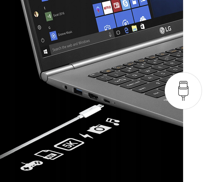 Купить Ноутбук LG GRAM WQXGA IPS i7-10GEN 24G 500 EVO W10: отзывы, фото, характеристики в интерне-магазине Aredi.ru