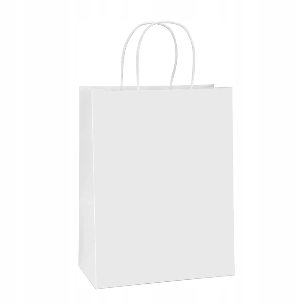 Bestpak BSTech Torba Papierowa z rączką biała