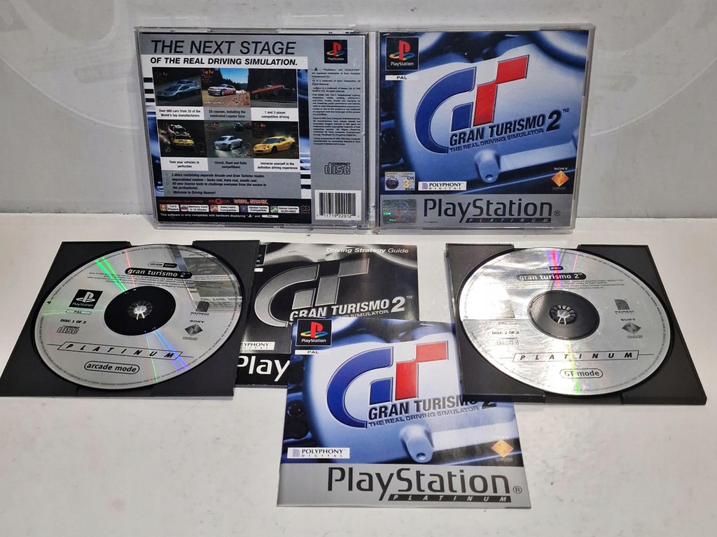 Gra Gran Turismo 2 PSX 3XA ZADBANE PŁYTY
