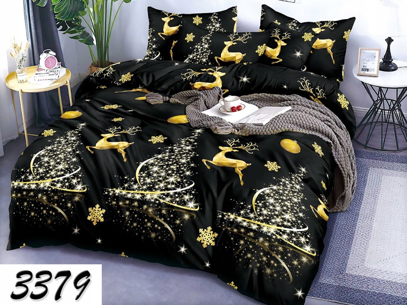 POŚCIEL BAWEŁNIANA 200x220cm DWUSTRONNA 3D 3379