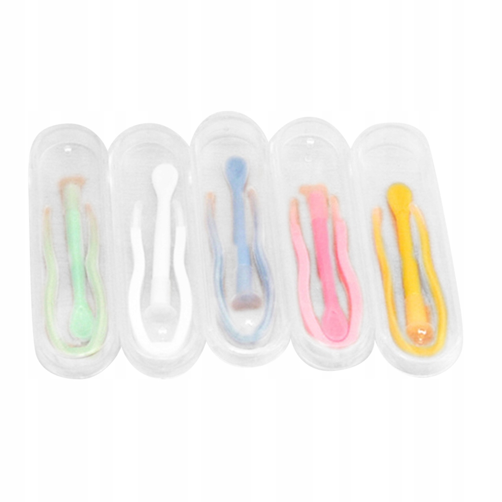 Plastic Tweezers Contact Lens Scoops 5 Pcs