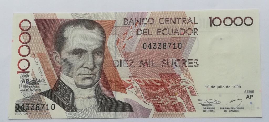 Ekwador 10000 sucres 1999