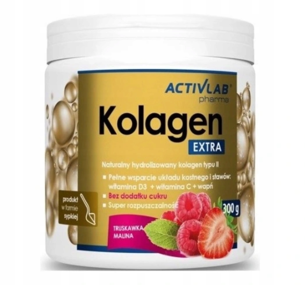 Activlab Kolagen Extra 300g. (malina - truskawka)