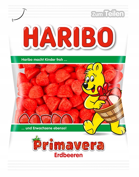 Haribo Primavera truskawki cukrowe 200g