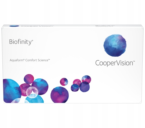 Soczewki MIESIĘCZNE Biofinity AQUAFORM 3 szt -1.00