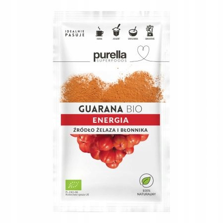 Sproszkowane nasiona guarany 21 g Bio Purella Superfoods