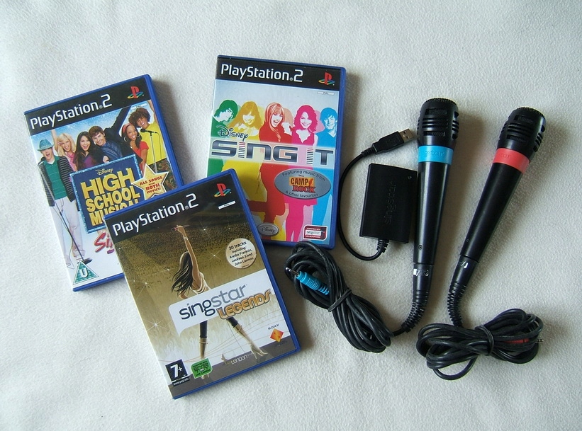 2 x Mikrofon Singstar Sony Playstation PS2 Sing It