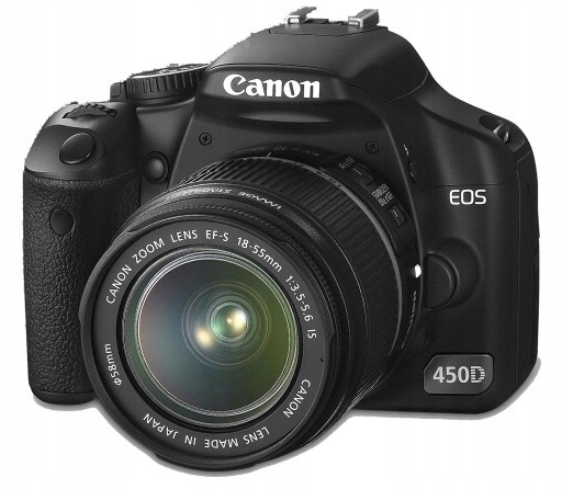 Canon EOS 450D 12,2Mpix 3" LCD Przebieg: 9893zdjęcia +18-55mm +Filtr +Torba