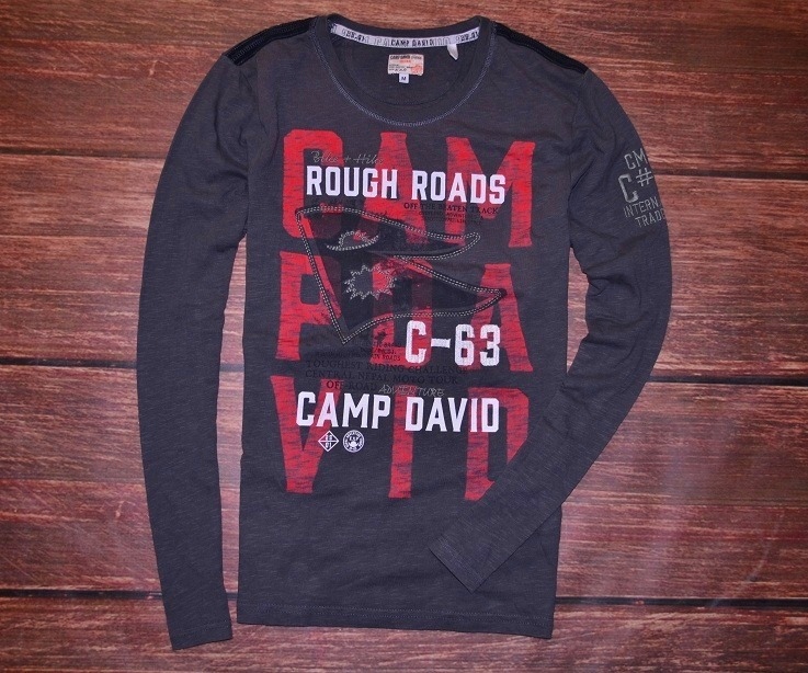 CAMP DAVID ORIGINAL KOSZULKA LONGSLEEVE MEN NEW ML