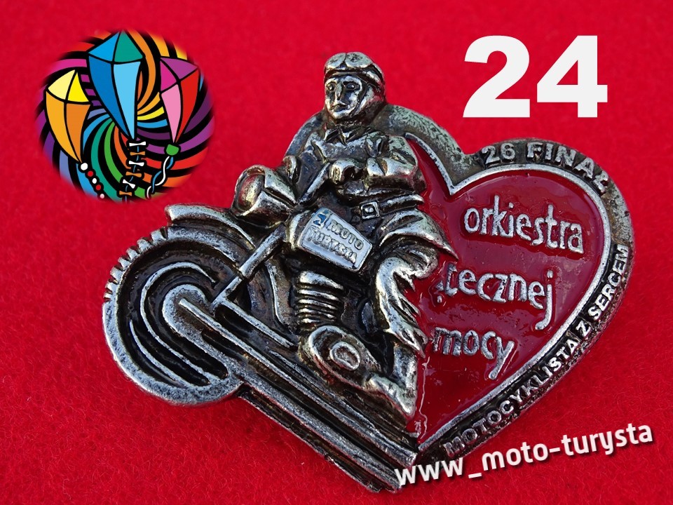 MOTOCYKLISTA z SERCEM nr 24 z 26, autograf Jurka !