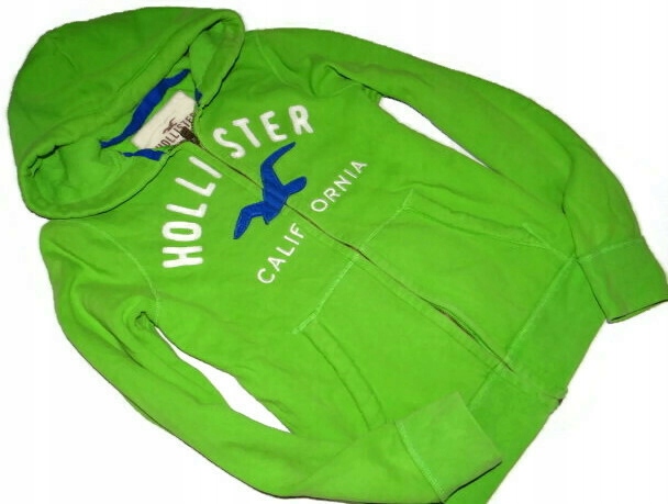 HOLLISTER MELANŻ KANGURKA DRESOWA BLUZA L