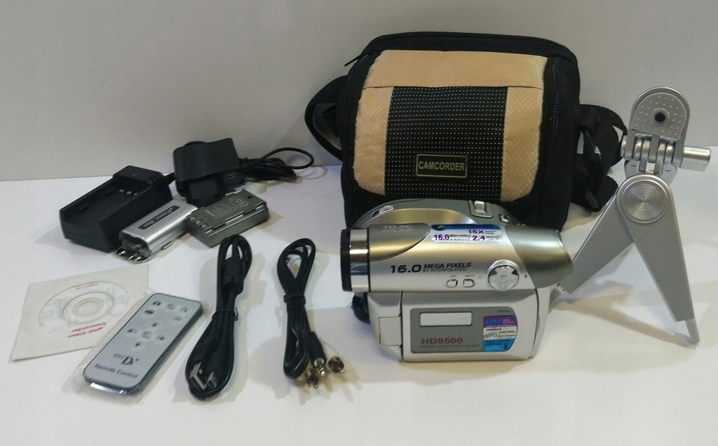 Kamera CAMCORDER HD9500 super zestaw.W