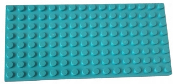 LEGO ELEMENT PŁYTKA 8x16 MEDIUM AZURE