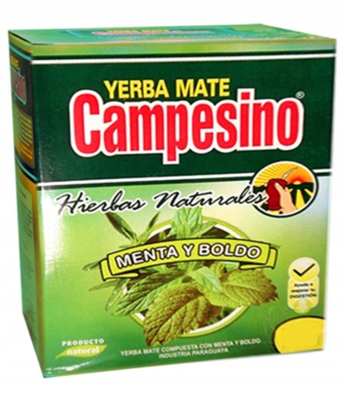 CAMPESINO Yerba Mate Menta Boldo 500 g