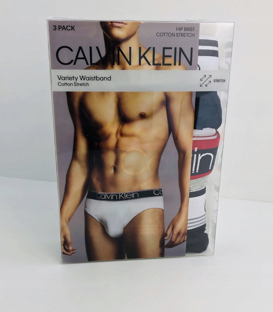SLIPY MĘSKIE Calvin Klein 3 PACK HIP BRIEF (rozmi