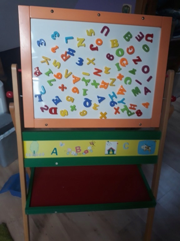 tablica magnetyczna kredowa papier literki LIDL