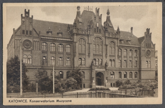Katowice, Konserwatorium Muzyczne, ok.1930r.