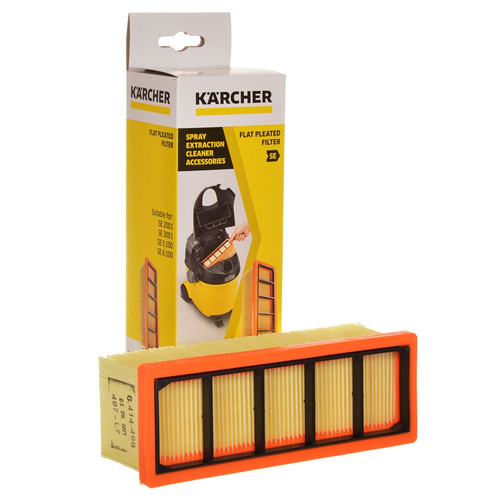 2 x PŁASKI FILTR DO ODKURZACZA PIORĄCEGO SE5.100 6.414-498.0 KARCHER