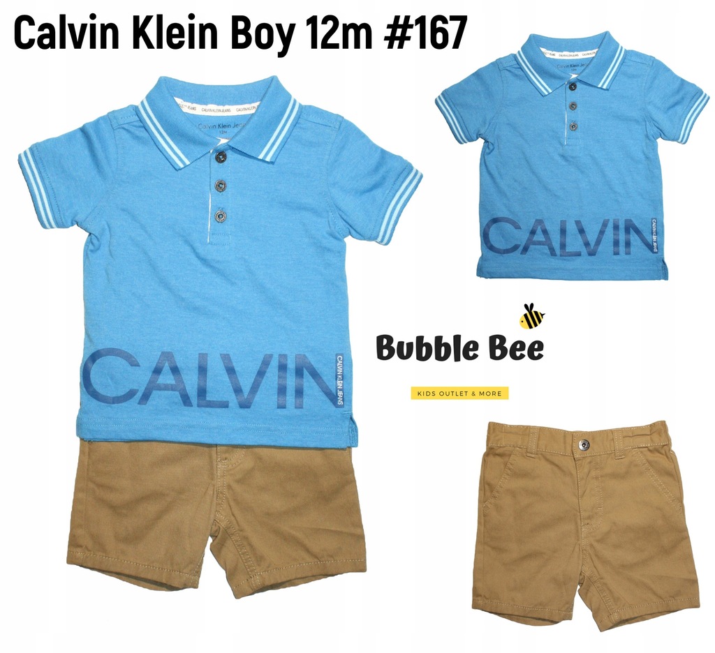 Calvin Klein,koszulka, spodenki,chłopiec,r 86