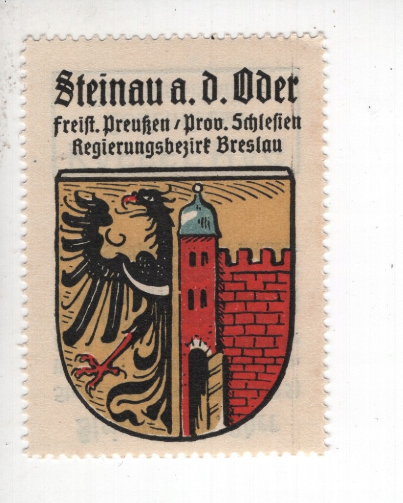 Steinau a.d. Oder, Strzelin, znaczek z albumu Kaffee Hag, -199