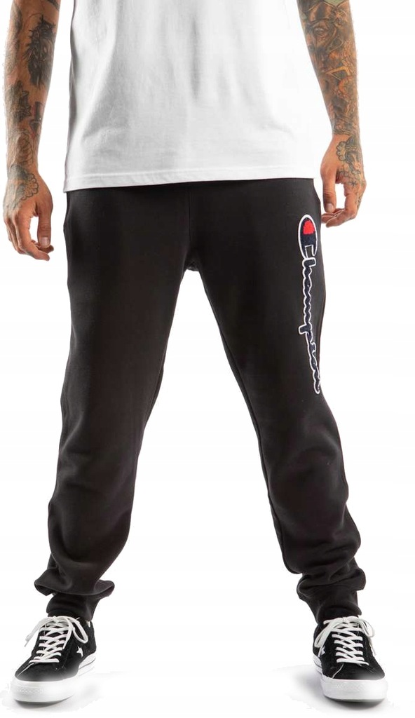 CHAMPION RIB CUFF PANTS KK001 B (M) Męskie Spodnie